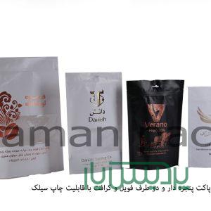 پاکت پنجره دار دو طرف فویل و کرافت