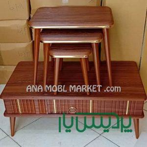 جلو مبلی ام دی اف MDF قهوه ای ارزان